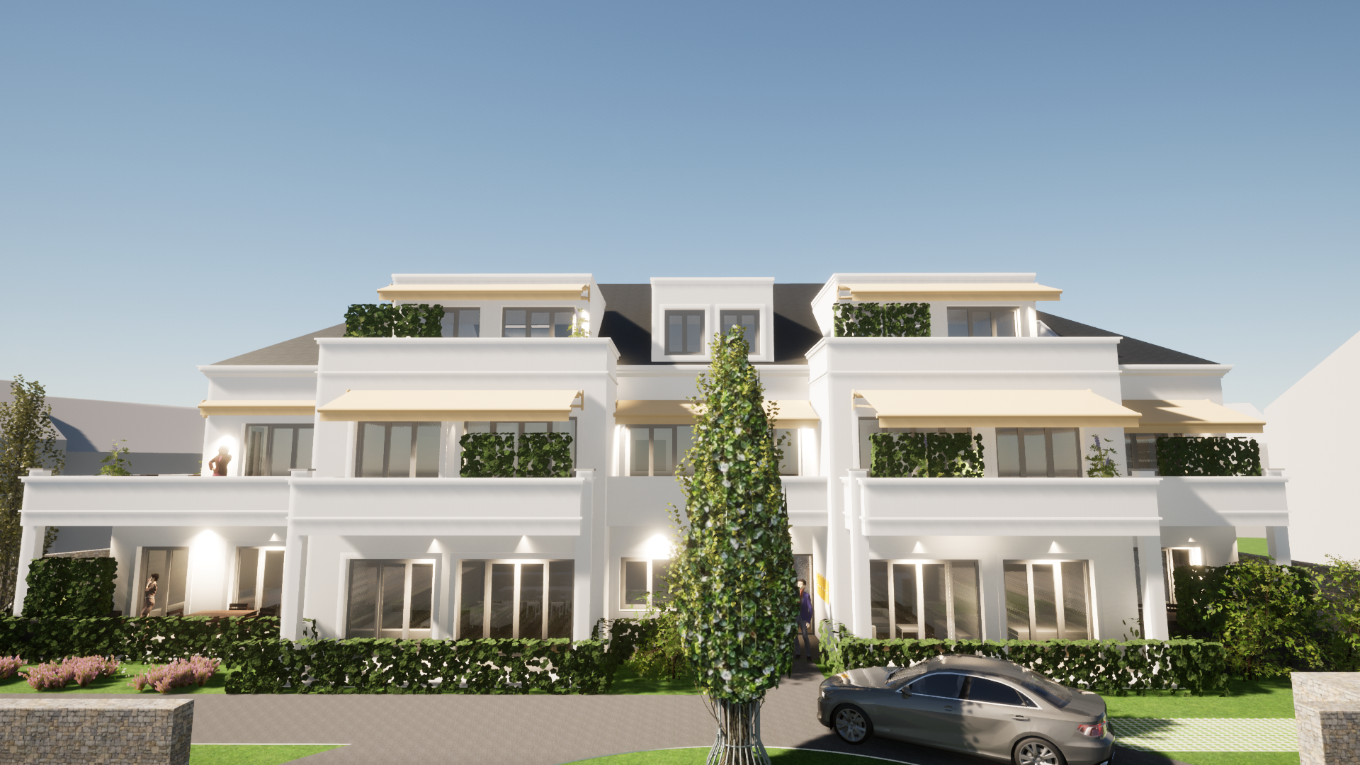 Tagesvisualisierung der Villa