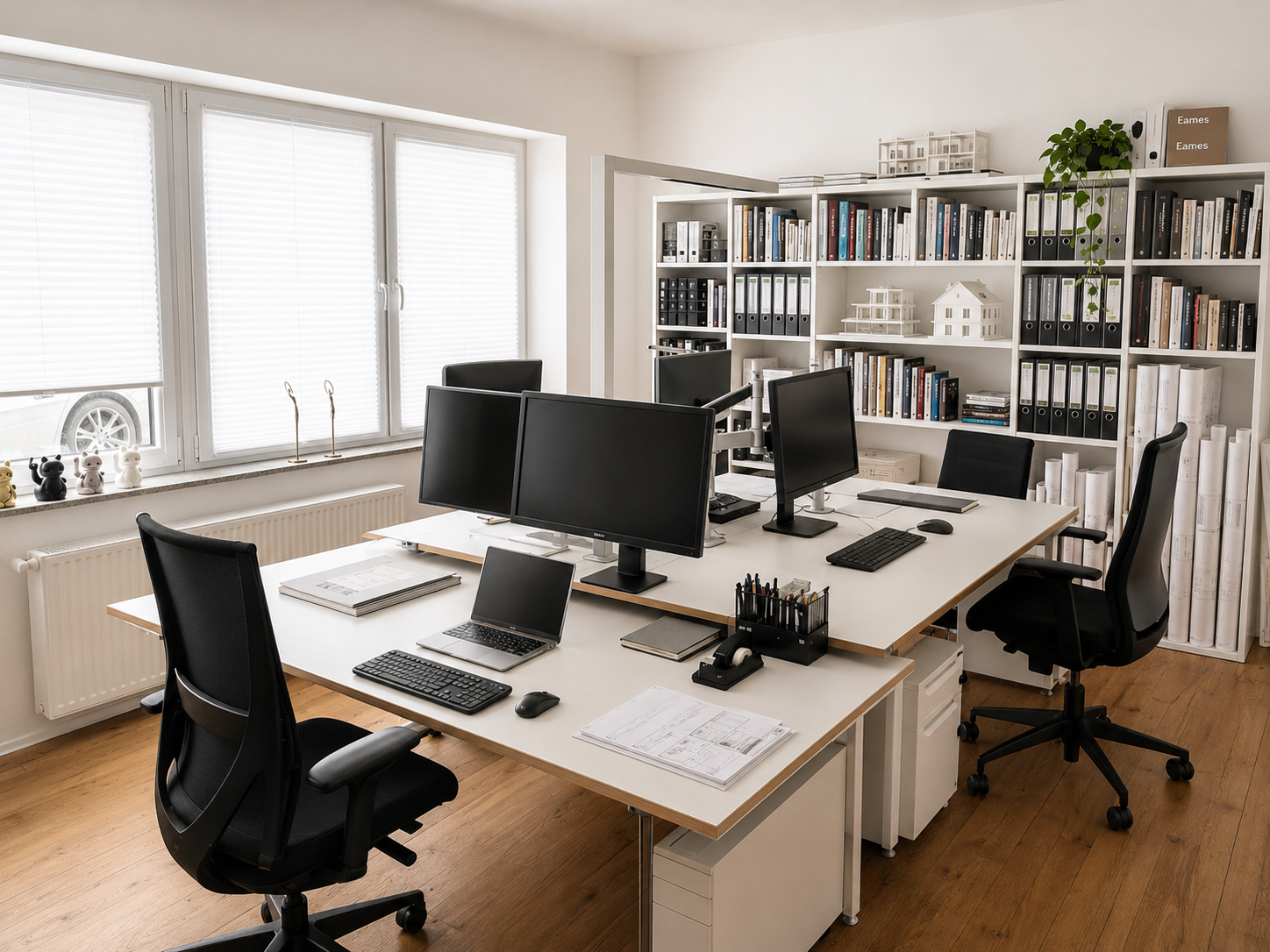 Arbeitsplatz im Büro von atelier ruggiero