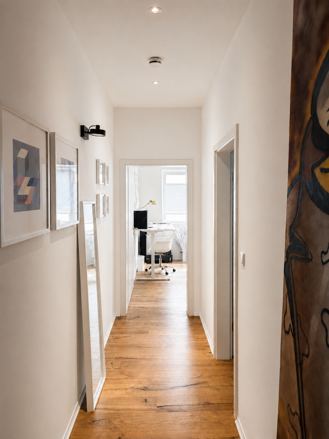Flur und Innenraum des Ateliers